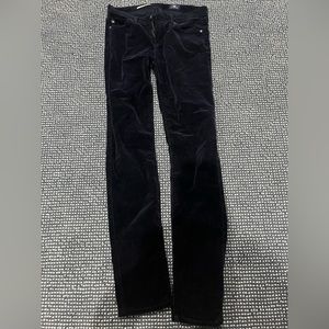 AG ADRIANO GOLDSCHMIED navy corduroy skinny pants